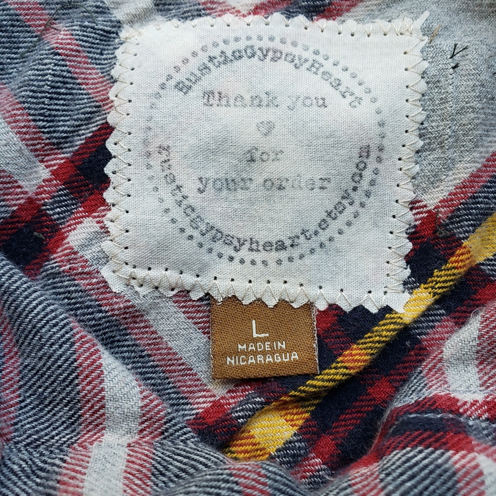 Custom bleached Carolina Gamecocks flannel - Picture 4 of 9